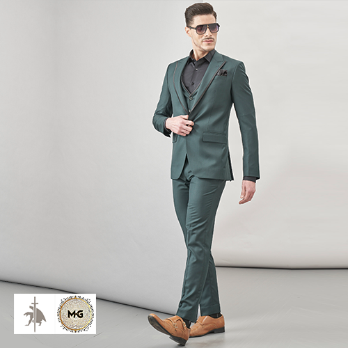The Dignified Man Peak Collar Single Breasted Three Piece Suit
