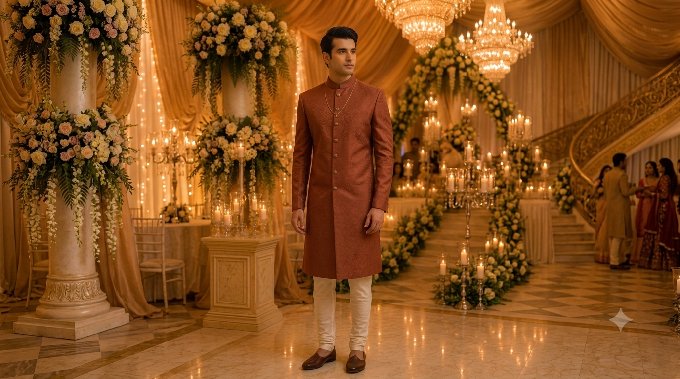 The Sherwani. Your Royal Moment.