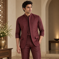 Jodhpuri Jacket made of Viscose Velvet