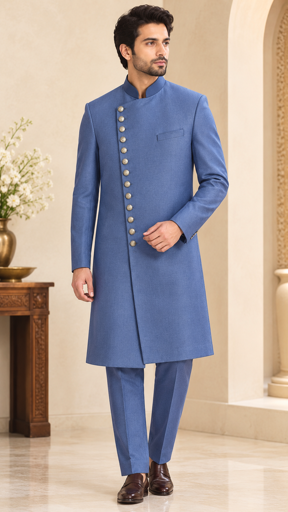 The Imperial Sculpted Crossover Indo-Western Set