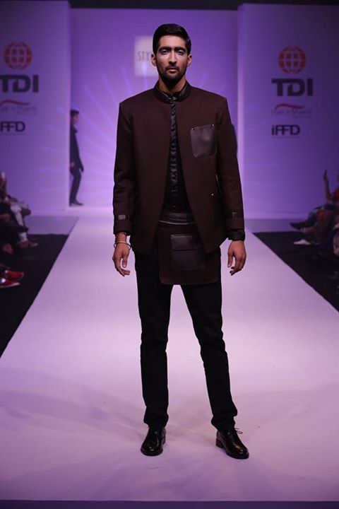 SUITS - SCUBA JODHPURI WITH LEATHER DETAILING
