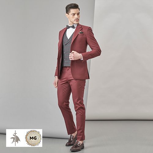 The Dominant Man Peak Collar Single Breasted Three Piece Suit
