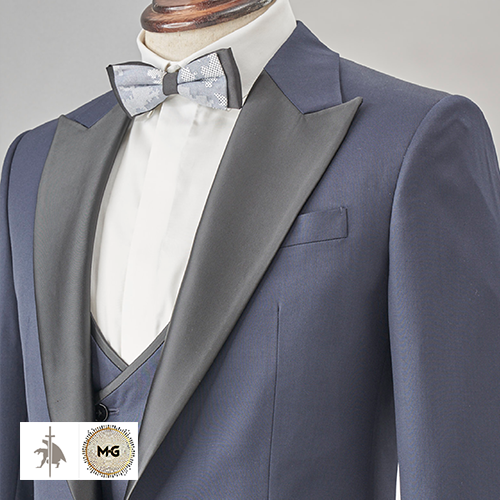 The Majestic Man Peak Collar three piece Tuxedo Suit