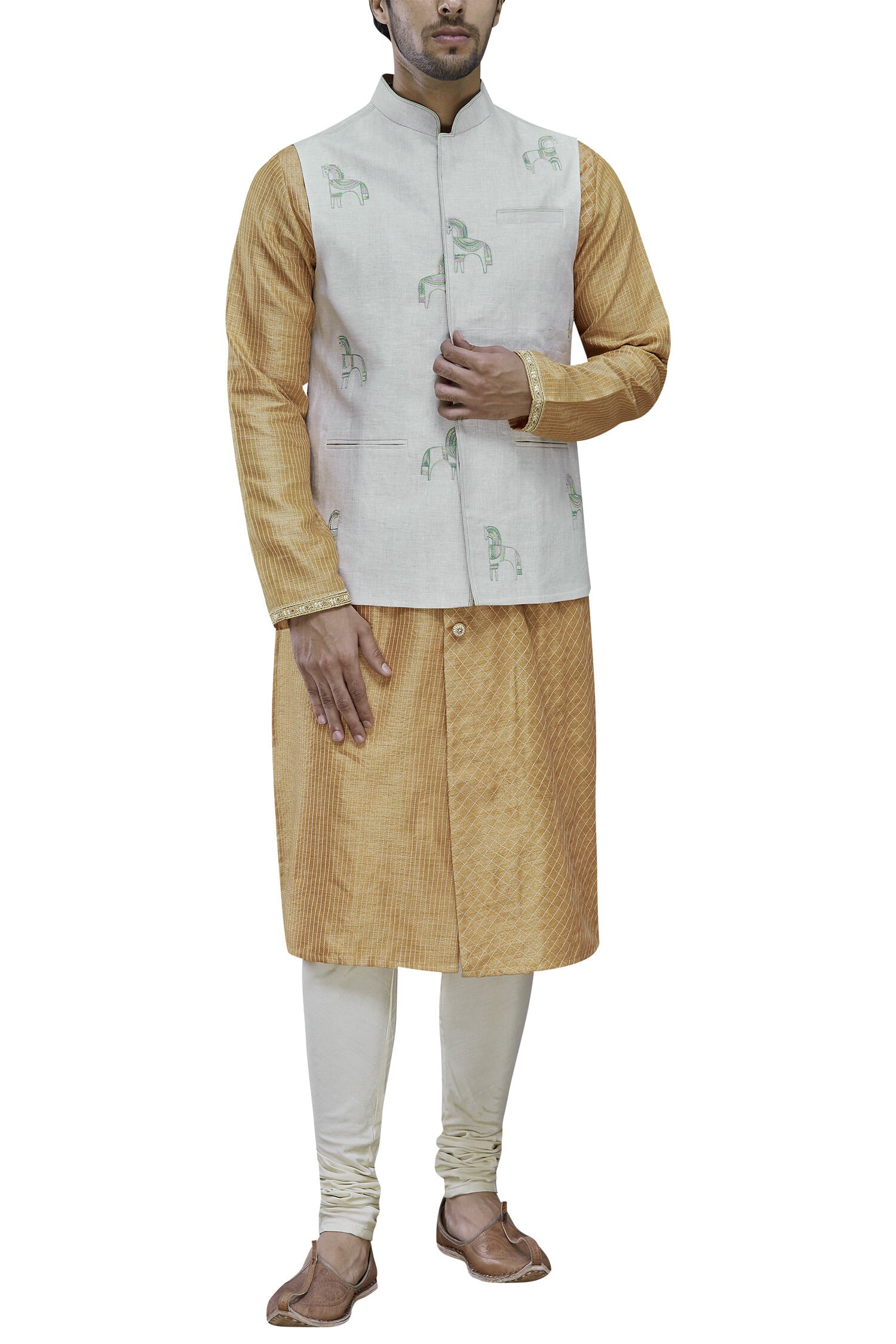 Bundi Jackets - ALL OVER FOLK ART EMBROIDERY JACKET