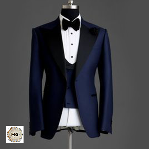 The Badass Peak Collar Three Piece Tuxedo Suit