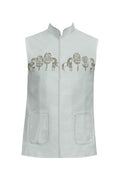 Jodhpuri Jackets - PANEL FOLK ART EMBROIDERY JACKET