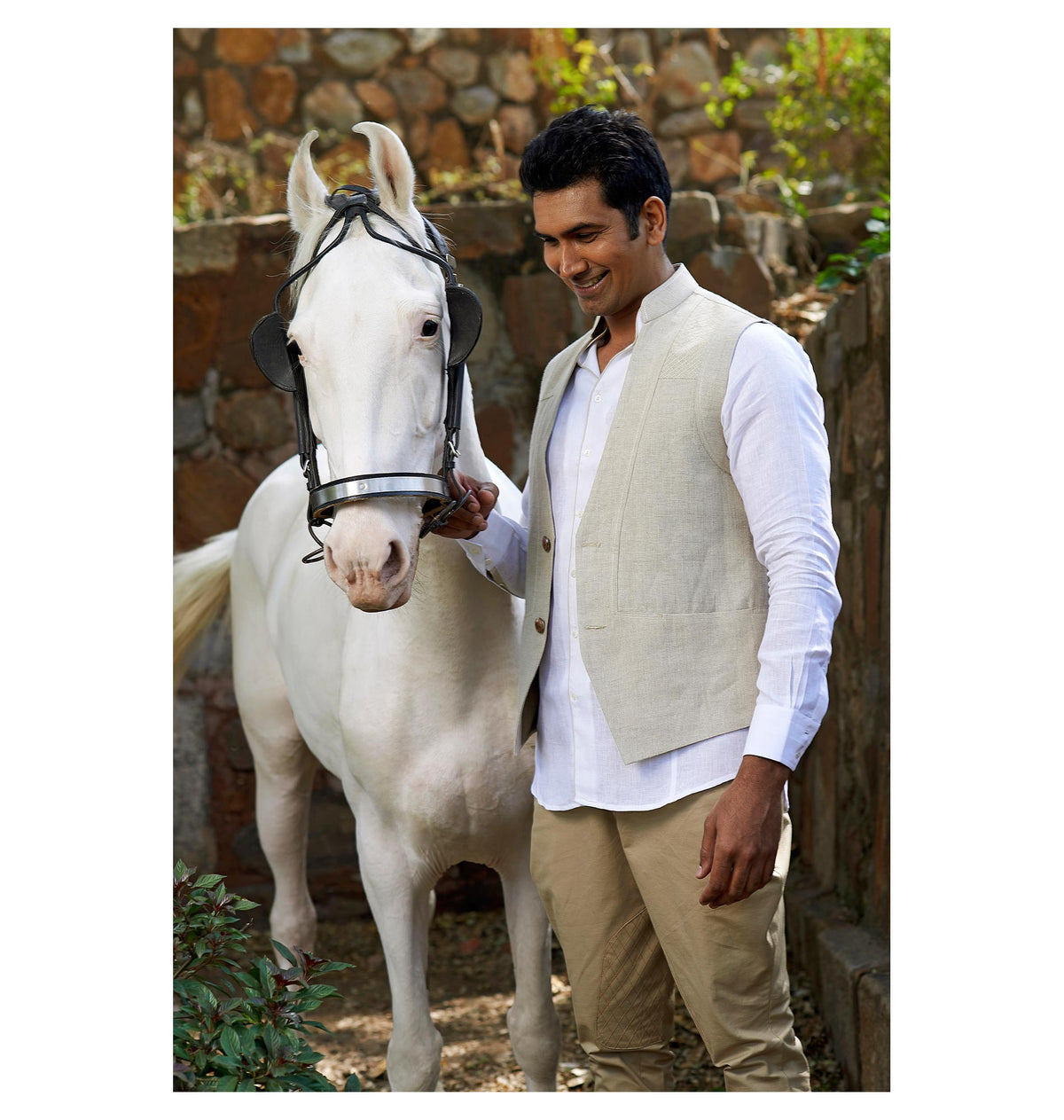 SUITS - CONCEALED POCKET LINEN JACKET