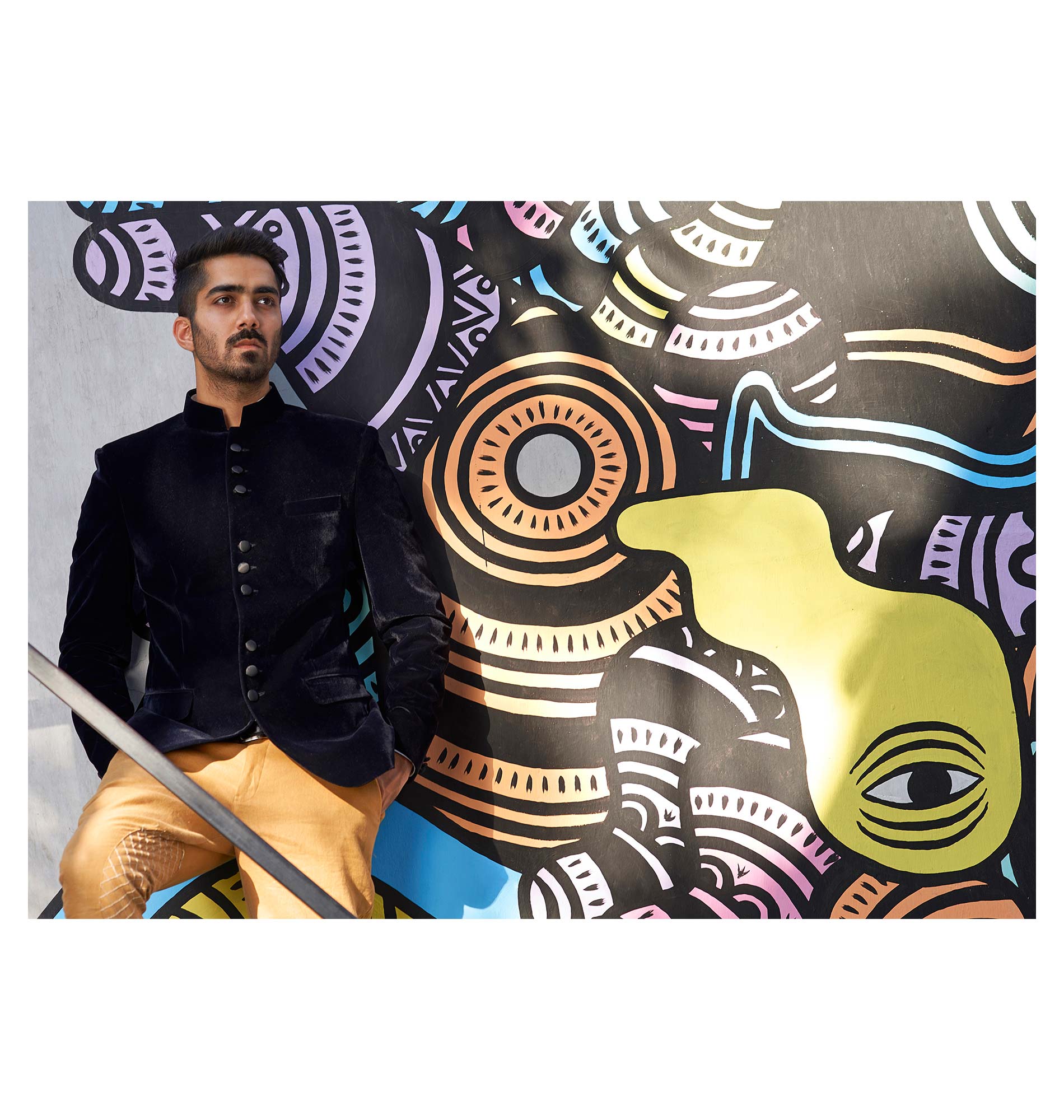 SUITS - VELVET JODHPURI WITH POLO TROUSER